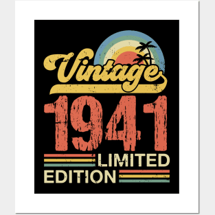 Retro vintage 1941 limited edition Posters and Art